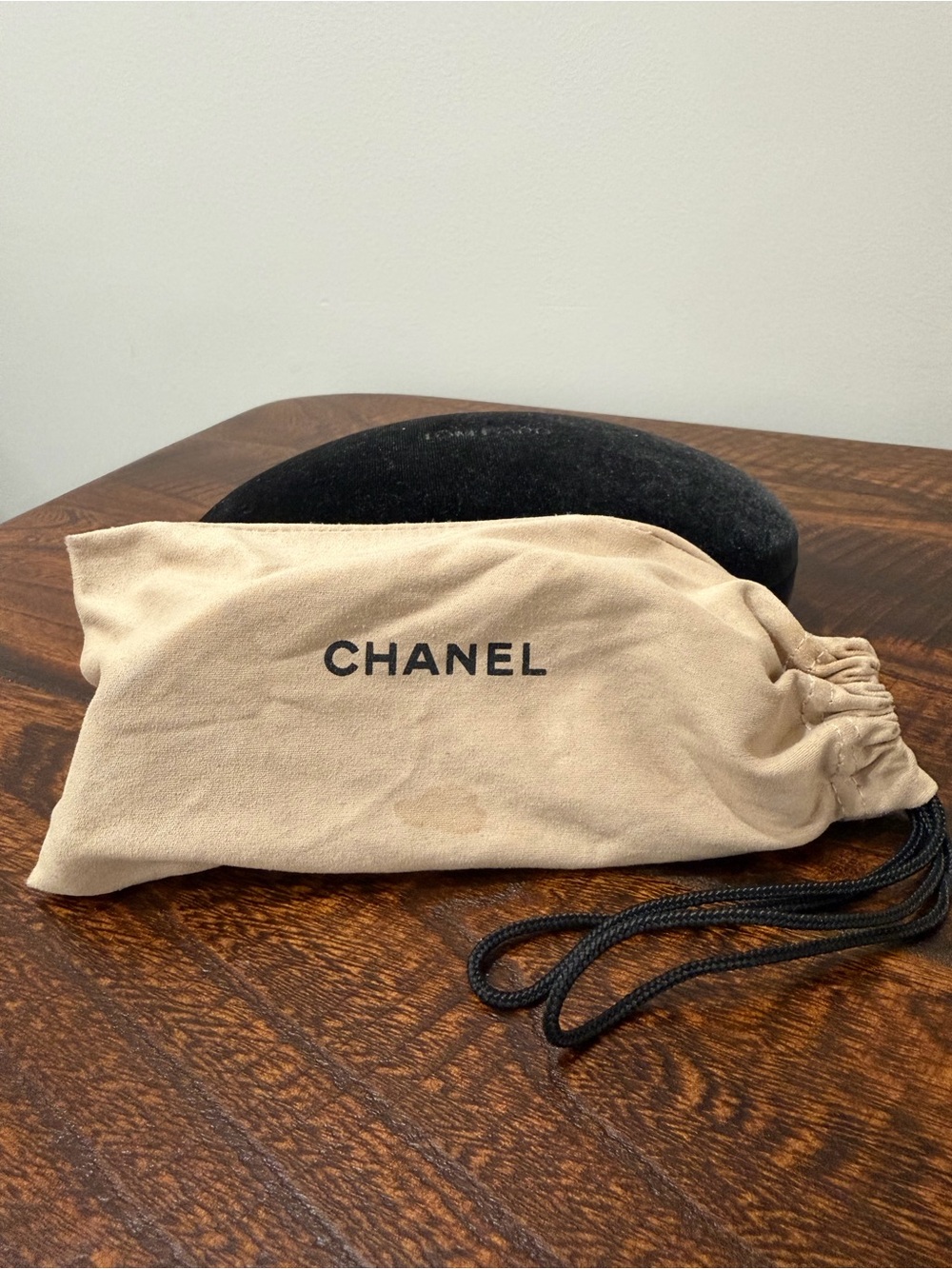 CHANEL Brown Shield Sunglasses with Beige Arms - Picture 5 of 7